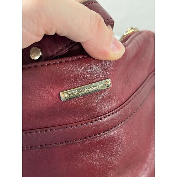 Red Rebecca Minkoff Burgundy M.A.C. Crossbody Bag - Picture 13 of 16